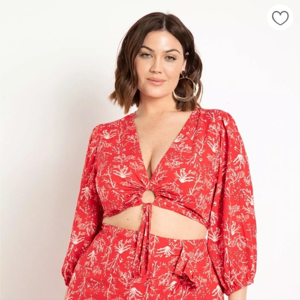 Blouse with Waist Ties - NWT